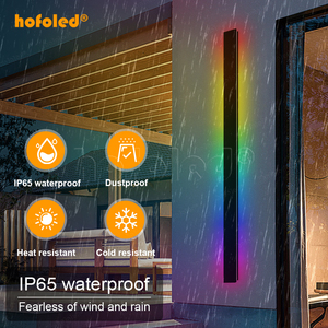 Tira de Luz Lineal Impermeable para Exterior Hofoled de Alto Brillo, Lámpara de Pared Larga de Lujo para Jardín, Aplique de Pared <span class=keywords><strong>RGB</strong></span> para Montaje en Pared - Product Image 2