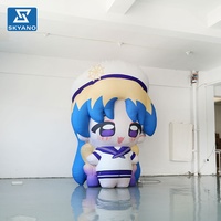 Modèle de mascotte gonflable personnalisé de personnage de dessin animé pour concerts en plein air, soutien des fans, publicité et décoration de fête