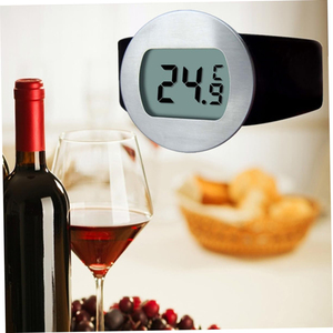 Thiết bị gia dụng đơn giản chai Snap nhiệt kế thanh Công cụ đồ uống rượu vang Đen cổ áo Nhiệt kế cho rượu sâm banh bia rượu vang đỏ - Product Image 6