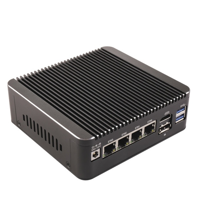 Eip 2026 New Arrival Mini PC AI Control Host Intel N95/n150 12th Gen CPU DDR4 8GB RAM 4 Network Card 2.5G Lan Fanless PC