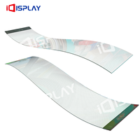Écran publicitaire LED flexible en film cristal transparent pour porte vitrée de centre commercial, écran LED flexible