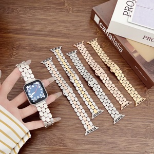 <span class=keywords><strong>Correas</strong></span> de <span class=keywords><strong>Reloj</strong></span> <span class=keywords><strong>Inteligente</strong></span> de Acero Inoxidable, <span class=keywords><strong>Correas</strong></span> de <span class=keywords><strong>Reloj</strong></span> de Lujo para Apple Watch, Todas las Series 11 10 49mm 46mm 40MM, Brazalete de Cadena Metálica - Product Image 1