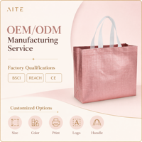 Sacs de shopping et de fête en non-tissé, personnalisés avec logo, robustes, écologiques, biodégradables, multicolores, élégants, pour cadeaux et emballages