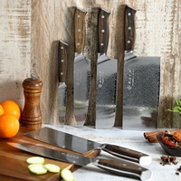 Vendeur chaud 4.1 pouces couteaux de cuisine en acier damas couteau Okapi couteau d'office avec manche en palissandre noir
