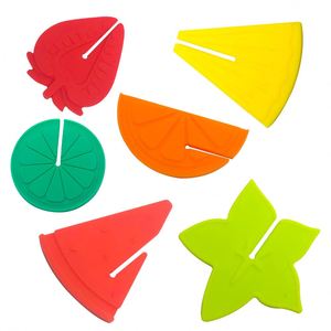 Factory Direct Supply Food Grade Silicone Wine Glass Identifiers <b>Fun</b> Fruit Shaped Drink Markers for Party - Product Image 1