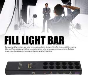 แท่งวัดอุณหภูมิสีแบบพกพา 2-in-1 ชาร์จซ้ำได้ ค่า CRI สูง สำหรับการเปรียบเทียบแสง ใช้สำหรับการถ่ายภาพ การออกแบบแสงวิดีโอ - Product Image 4