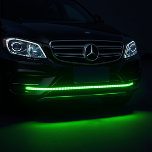 Bande LED 12V, 6 pièces, éclairage de conduite vert, lampe COB avec effet de brouillard, feux de jour, modèle D0100HPLEDY - Product Image 2