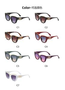 Nuevas <span class=keywords><strong>Gafas</strong></span> <span class=keywords><strong>de</strong></span> <span class=keywords><strong>Sol</strong></span> <span class=keywords><strong>de</strong></span> Moda Unisex <span class=keywords><strong>DG</strong></span> Cat Eyes <span class=keywords><strong>de</strong></span> Lujo, UV400, Antideslumbrantes, Antirradiación, Retro, con Bisagras Metálicas <span class=keywords><strong>de</strong></span> Diseño, LIER IF779YL - Product Image 6