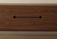 Mueble de TV Moderno Nórdico de Madera con Acero Inoxidable, Mueble de Salón de Lujo con Almacenamiento para Apartamento o Comedor