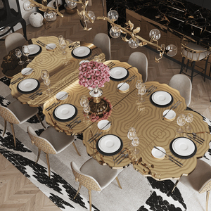 Mesas <span class=keywords><strong>de</strong></span> Comedor Modernas y Únicas <span class=keywords><strong>de</strong></span> Acero Inoxidable para el Hogar, Oficina y Restaurante, para Muebles <span class=keywords><strong>de</strong></span> <span class=keywords><strong>Cocina</strong></span> y Sala <span class=keywords><strong>de</strong></span> Estar - Product Image 2