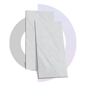 PARLATO BIANCO Azulejos de porcelana pulida de 9mm 600x1200MM /24X48 Diseño clásico moderno a Grado Premium Azulejos de ladrillo refractario Certificado - Product Image 1