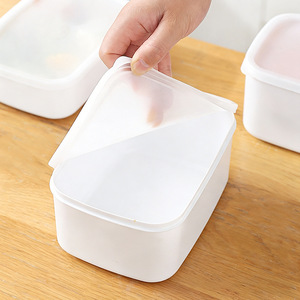 Food Storage <b>Box</b> Rectangle Plastic Lid Fridge Organizer <b>Freezer</b> Container - Product Image 4