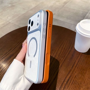 เคสโทรศัพท์มือถือหนัง PU แบบแม่เหล็กสำหรับ iPhone 17 13 14 15 16 Pro Max พร้อมปุ่มสัมผัสกล้อง ป้องกันด้านหลัง ขายส่ง - Product Image 5