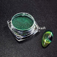 Vernis à ongles gel effet œil de chat changeant de couleur, pigments magnétiques pour ongles, poudre de vernis à ongles effet chrome magnétique