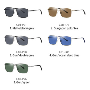 Gafas de Sol Polarizadas de Moda con Montura Metálica Cuadrada, Estilo Urbano, Gran Venta - Product Image 6
