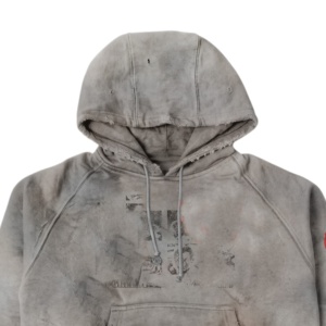 Felpa con Cappuccio Rosa Pastello Personalizzata con Bordo Grezzo e Patch 3D YC, Stampa Grande <span class=keywords><strong>Y</strong></span> Anteriore e Posteriore, Oversize Stile Y2K da Uomo, Fornitura all'Ingrosso - Product Image 3