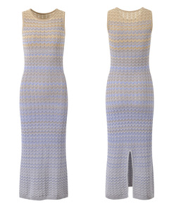 Bettergirl 2025 nouveau design d'été changeant progressivement de couleur robe sans manches coupe ajustée - Product Image 2