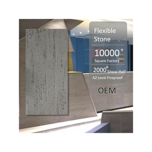 Carrelage <span class=keywords><strong>mural</strong></span> flexible en pierre MCM moderne, 1200*600mm, surface en porcelaine mate antidérapante, bords doux, pour intérieur et extérieur - Product Image 2