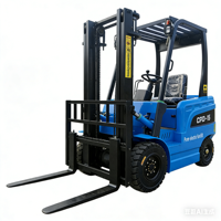 Chariot élévateur électrique compact RONGYU RY100 certifié CE ISO, capacité de charge 1T-5T, batterie lithium-ion, pneus pleins, déplaceur latéral hydraulique