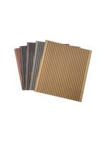 Plancher de terrasse extérieur en composite bois-plastique (WPC) à grain de bois moderne, système de pose par clipsage, revêtement imperméable