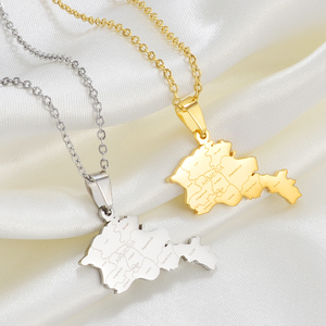 Collana <span class=keywords><strong>con</strong></span> Ciondolo Mappa dell'Armenia <span class=keywords><strong>con</strong></span> <span class=keywords><strong>Nome</strong></span>, Catene in Acciaio Inossidabile Color Oro/Argento, Gioielli per Armeni # 267521 - Product Image 5