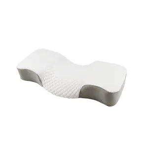 Cuscini Anti russare per dormire ortopedici in Memory Foam per letto Contour con federa in seta di ghiaccio