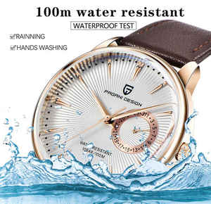Nouvelle Montre Homme Tendance à Quartz avec Mouvement Japonais 1654, Cadran à Aiguilles 40mm, Bracelet en Cuir, Étanche - Collection 2025 - Offre Spéciale - Product Image 5