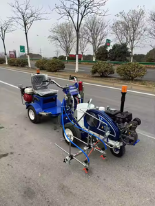 SHOWWAY Factory Price Low Cost Maintenance <b>Hand</b> Push Cold Spray Road Marking Machine 6.5HP Engine High Efficiency 1 Year Automat - Product Image 2