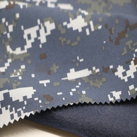 Tissu souple à imprimé camouflage en polyester 100% pour vestes