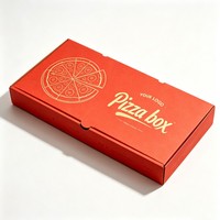 Boîte à pizza personnalisée à 3 compartiments, emballage en carton alimentaire pour mini-pizzas, boîte à emporter écologique