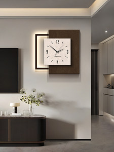 Orologio <span class=keywords><strong>da</strong></span> <span class=keywords><strong>Parete</strong></span> Analogico Minimalista Italiano con Design Artistico Astratto, Alimentato a Batteria, Forma Quadrata in Acrilico per Soggiorno e Ristorante - Product Image 3