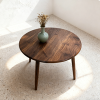 Table console moderne en noyer noir SUNWOODD EXPO, durable, écologique, en bois massif, meubles de salon, facile à nettoyer