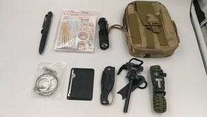 Kit de survie d'urgence extérieur 35 en 1 avec étui de poche Molle pour camping randonnée chasse trousse de premiers soins - Product Image 3