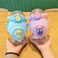 Botol Minum Anak Kecolove 1000ml, Lucu, Kapasitas Besar, Portabel, Motif Hewan Boneka, Dilengkapi Tali, Cocok untuk Sekolah dan Olahraga