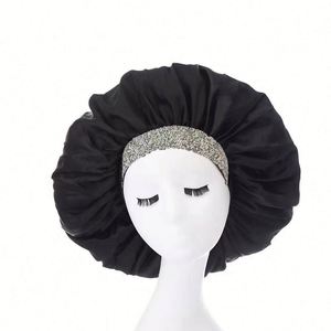 High Quality Wholesale Hot Selling <b>Extra</b> <b>Large</b> Double Layer Satin Fabric Digital <b>Printing</b> Cap Bonnet Promotion Gifts - Product Image 3