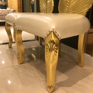 Koninklijke Luxe Party Gouden Troonstoelen Hoge Rug Zwanen Liefdesstoelen Evenementen Koning en Koningin Troon Bruiloft Stoel - Product Image 6