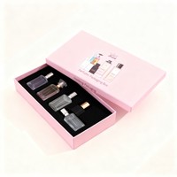 Boîte à parfum miniature en papier de luxe, recyclable, premium, 10 ml, emballage de flacon de parfum, boîte cadeau personnalisée avec logo, boîte en carton rose
