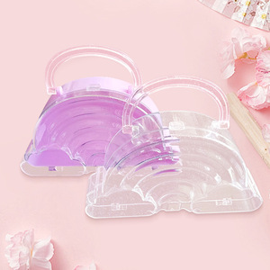 Unicorn Shape Transparent Pink Jewelry <b>Box</b> With Handle For Makeup And Accessories <b>Storage</b> Desktop Organizer - Product Image 3