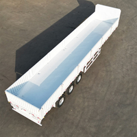 Semi-remorque à ridelles robuste à 3 essieux de 13 m en acier haute résistance pour le transport de marchandises générales