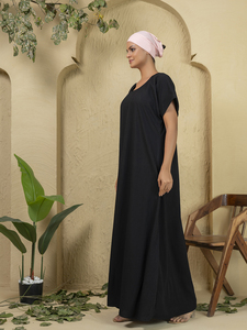 Ensemble Abaya Hijab en Polyester Brodé pour Femmes pour Mariage et Aïd Robe Musulmane Longue à Manches Longues - Product Image 6