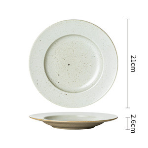Fabrication d'assiettes en céramique givrées mates en <span class=keywords><strong>terre</strong></span> <span class=keywords><strong>cuite</strong></span> de style japonais-parfaites pour le dîner, la salade, les tasses à dessert - Product Image 5