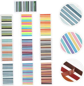 10pcs Ultra-Thin PET Index Stickers Portable Highlight Strips for Reading Markers Household Adhesive Reading Stickers - Product Image 5