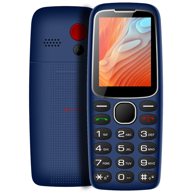 J3 2G/3G/4G Cell Phones Big Keyboard Large Button 2.4 Inch 4G Senior Feature Phone With SOS Function for Old Man