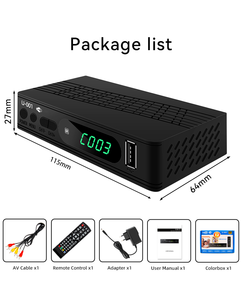 Ricevitore DVB-<span class=keywords><strong>T2</strong></span> Mini Junuo U-001 Pronto all'Uso, Decoder Full HD 1080p DVB-T/<span class=keywords><strong>T2</strong></span>+DVB-C, Set-Top Box TV Digitale Gratuito - Product Image 6