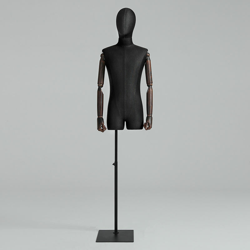 Black(with arm, with head, square base )