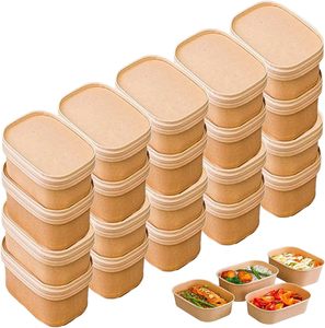 Venta al por Mayor de Fábrica, Cajas de Papel Kraft Biodegradables Personalizables para Alimentos, Envases Impresos para Comida para Llevar - Product Image 1