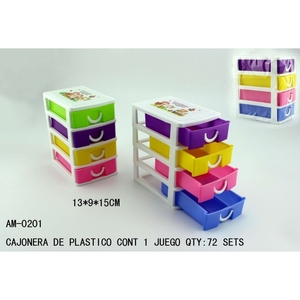 Organizador de Cajones de Plástico CASAMAX WL AM-0201 para Almacenamiento en Hogar y Oficina - 13*9*15 cm - Product Image 1