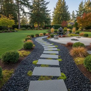 Normal Polished Natural <strong>Stone</strong> Pebble with <strong>Cheap</strong> Price for Landscaping Pebble <strong>Stone</strong> 5-8cm Black <strong>Garden</strong> Paving Road Decoration - Product Image 6