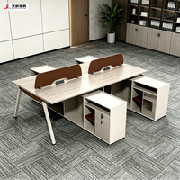 Escritorio de Trabajo Ergonómico JIUSHUN, Moderno, de Madera Premium, con Partición para Computadora, Personalizado para Empleados