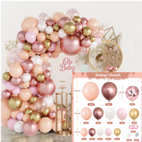 Kit de guirlande de ballons en latex multicolores, ensemble d'arche de ballons de tailles variées, pour mariage, anniversaire, fête de naissance